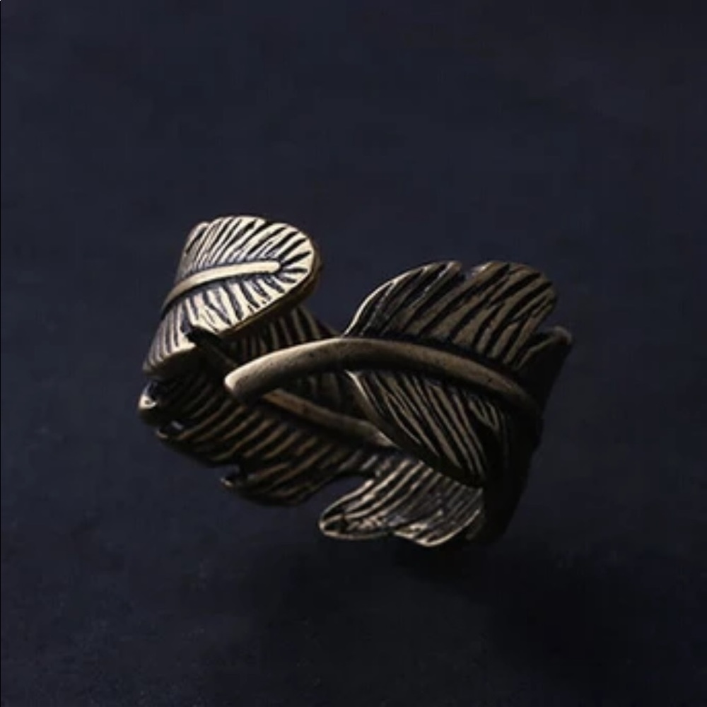 Father’s Day feather vintage ring - Picture 3 of 3